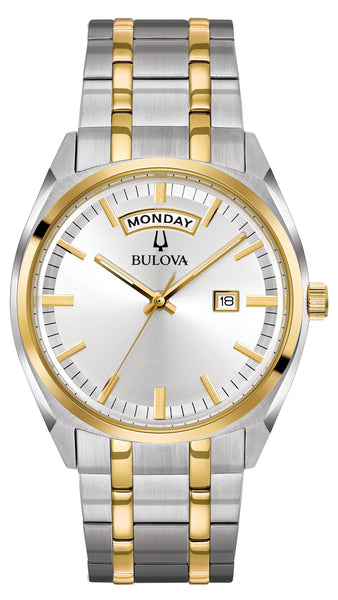 Bulova watch 2025 men's stainless steel