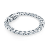 Italgem Steel 10MM Curb Fancy Clasp Bracelet