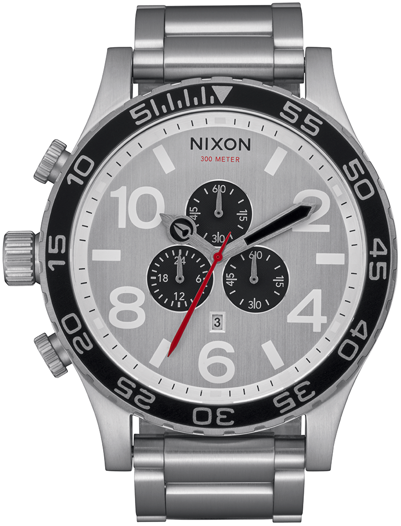 NIXON 51-30 CHRONO BLACK SILVER - 腕時計(アナログ)