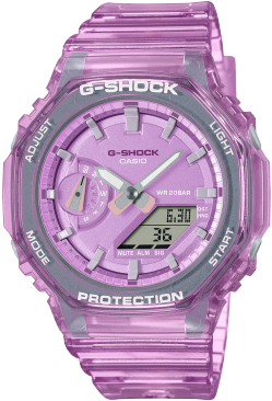 G shock 2024 transparent pink